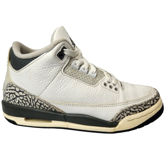Nike Air Jordan 3 Retro GS Shoes Kids 6Y White Cement Hide N Sneak DX6665 100 - Picture 1 of 12